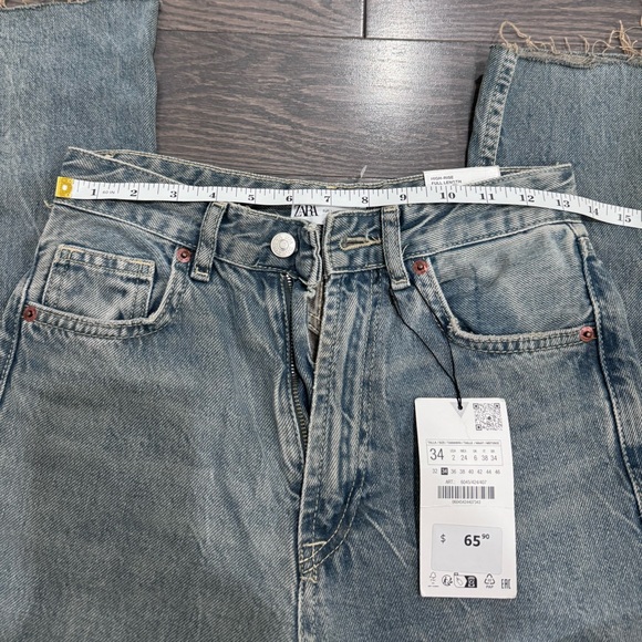 Zara Women’s Wide Leg jeans, BNWT, size 2 - Picture 4 of 6